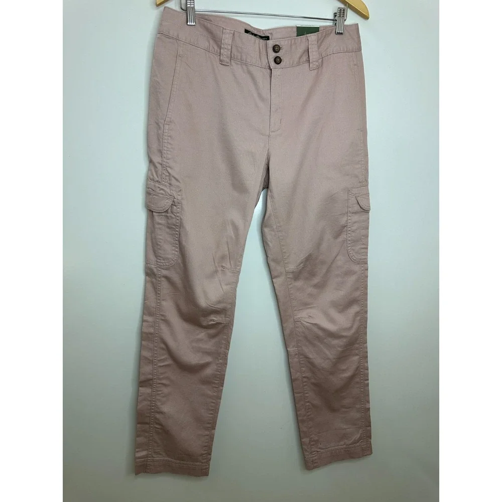 Eddie Bauer Dusty Rose Pink Cotton Twill Cargo Utility Pants Size 10 NWOT Hiking - Picture 13 of 13